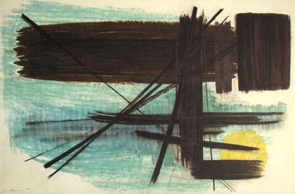 Lithographie Hartung - Pastel P. 1950 - 3