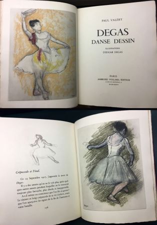 Illustriertes Buch Degas - Paul Valéry : DEGAS DANSE DESSIN. 26 gravures en couleurs (Vollard, Paris 1936).
