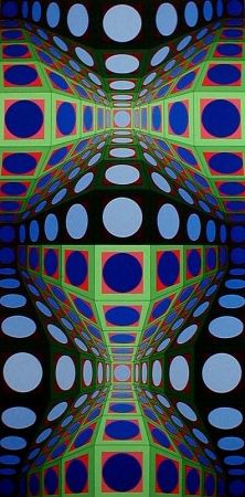 Siebdruck Vasarely - Pava