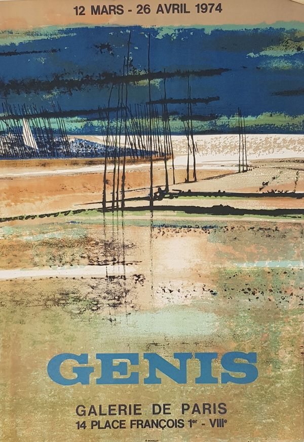 Lithographie Genis - Paysage