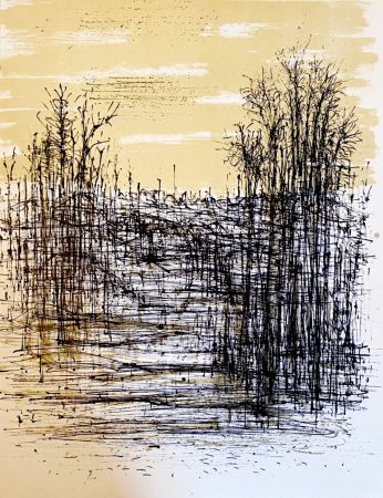 Lithographie Carzou - Paysage