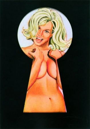 Lithographie Ramos - Peek-a-Boo Blonde