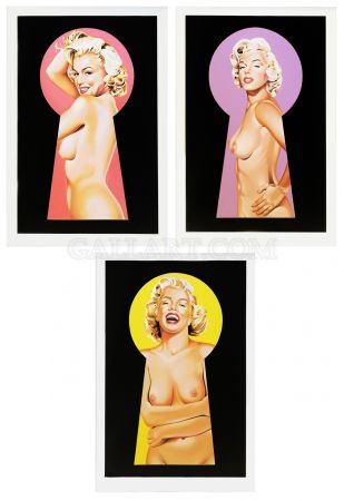 Lithographie Ramos - PEEK A BOO MARILYN TRIPTYCH