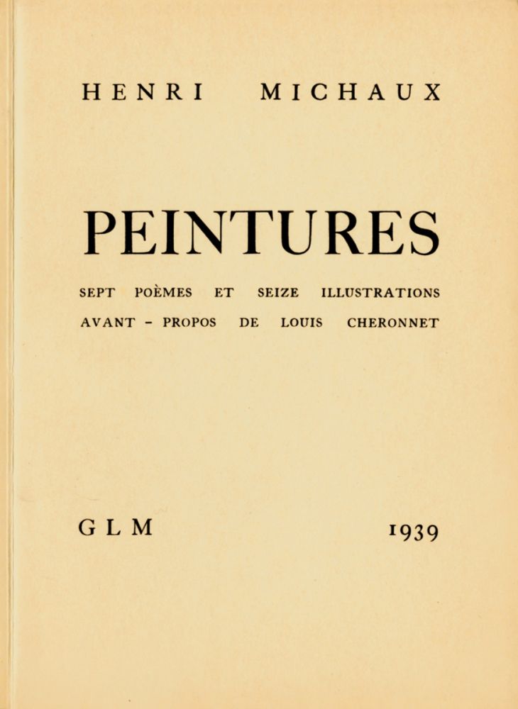 Illustriertes Buch Michaux - Peintures