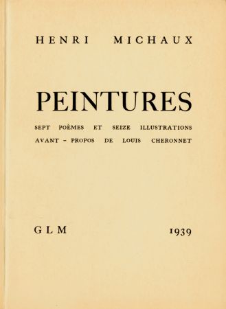 Illustriertes Buch Michaux - Peintures