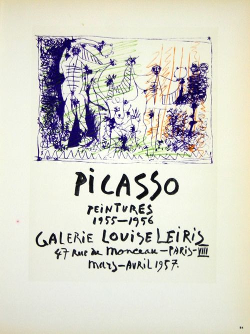 Lithographie Picasso (After) - Peintures  1955/1956