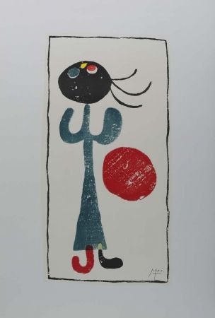 Lithographie Miró (After) - Personaje