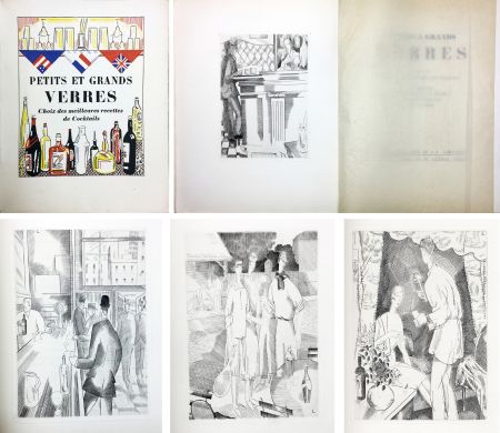 Illustriertes Buch Laboureur - PETITS ET GRANDS VERRES. Choix des meilleures recettes de Cocktails, recueilli par Nina Toye et A. H. Adair. Gravures et dessins de J.-E. Laboureur.