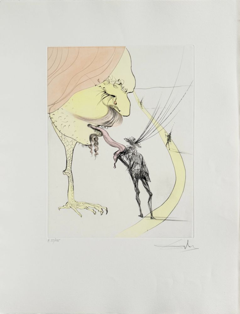 Radierung Dali - Picasso: A Ticket for Glory