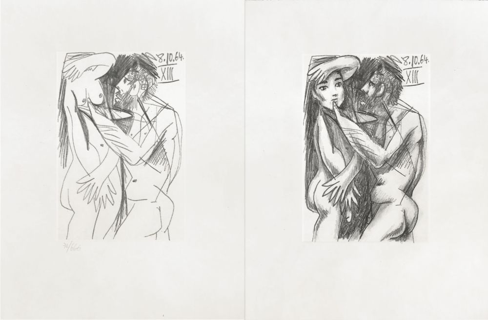 Monotypie Picasso - Picasso and Me  Suite erotique