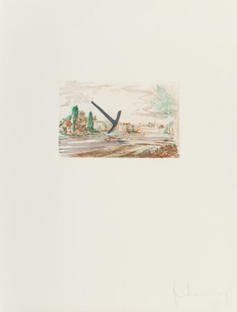 Stich Oldenburg - Pick-Axe Superimposed on a Drawing of Site by EL Grimm