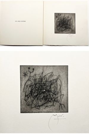 Illustriertes Buch Miró - Pierre-André Benoit : UN JOUR ENTIER. Avec une gravure originale signée.