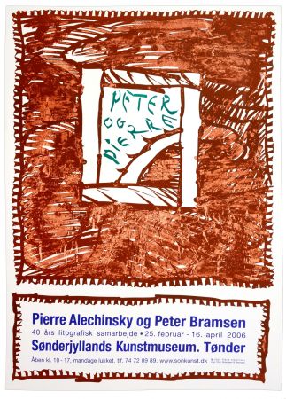 Plakat Alechinsky - Pierre Alechinsky og Peter Bramsen, Sønderjylland Kunstmuseum. Tønder