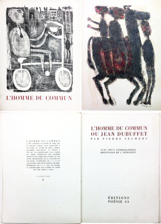 Illustriertes Buch Dubuffet - Pierre Seghers : L'HOMME DU COMMUN ou Jean Dubuffet (1944)