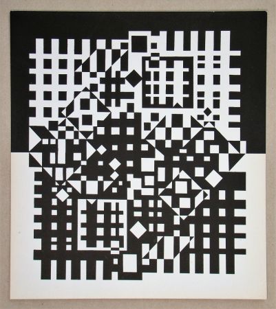 Siebdruck Vasarely - Pilich I.- 1966