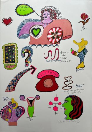 Lithographie De Saint Phalle - Pills