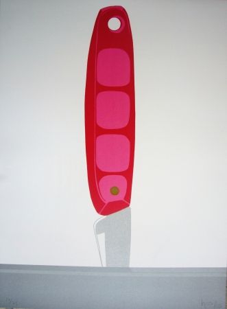 Lithographie Hoyos - Pink Knife