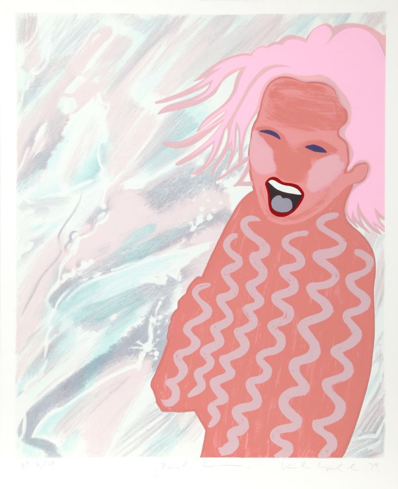 Siebdruck Kogelnik - Pink Swim