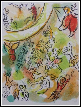 Lithographie Chagall - PLAFOND DE L'OPERA GARNIER
