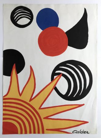 Lithographie Calder - Plaisirs du néophyte (La Mémoire élémentaire)