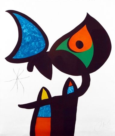Radierung Und Aquatinta Miró - Plate VI from Espriu – Miró