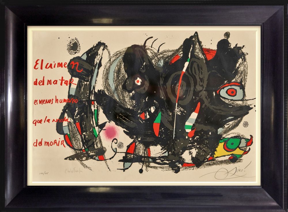 Lithographie Miró - Poemas Para Mirar