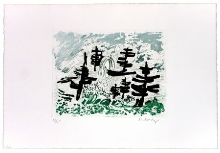 Linolschnitt Alechinsky - Poignée d'arbres
