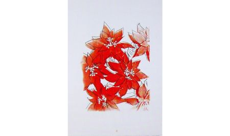 Siebdruck Warhol - Poinsettias