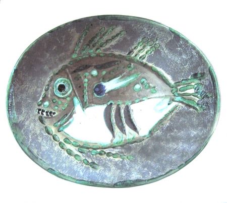 Keramik Picasso - Poisson chiné