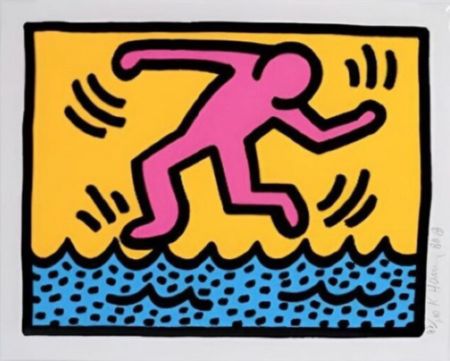 Siebdruck Haring - Pop Shop II Plate 3