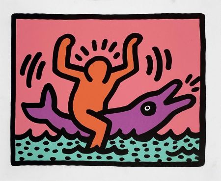 Siebdruck Haring - Pop Shop V (B)