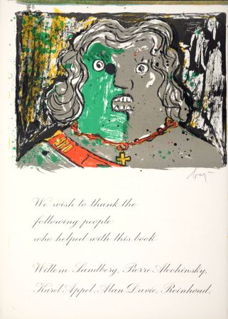 Lithographie Baj - Portrait, 1964