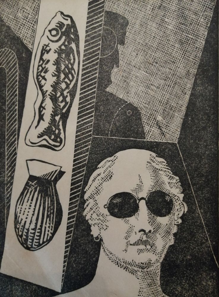 Holzschnitt De Chirico - Portrait d'Apollinaire