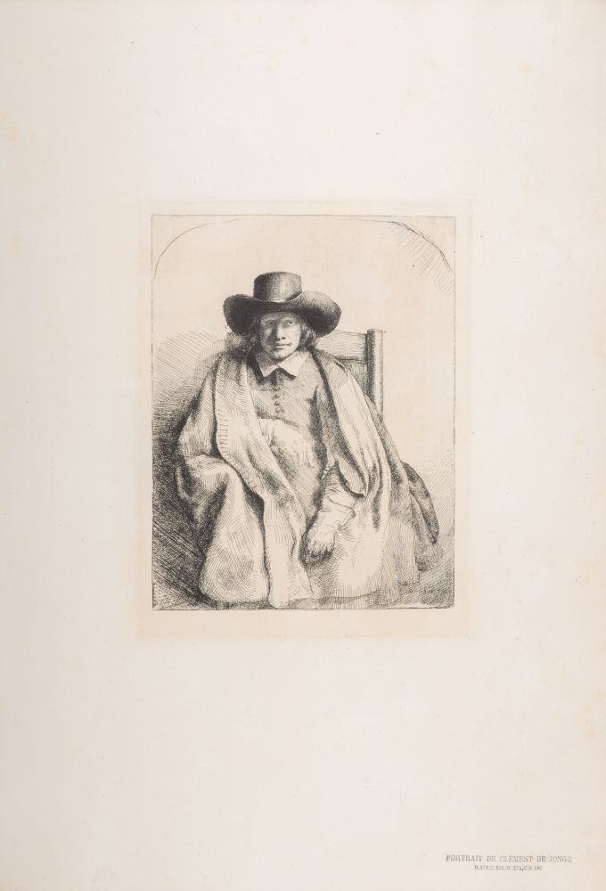 Heliogravüre Rembrandt - Portrait de Clément de Jonge