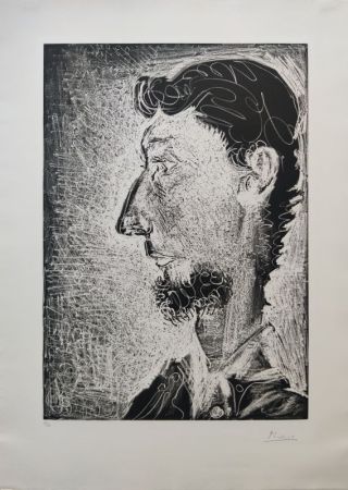 Radierung Und Aquatinta Picasso - Portrait de Piero Crommelynck II 