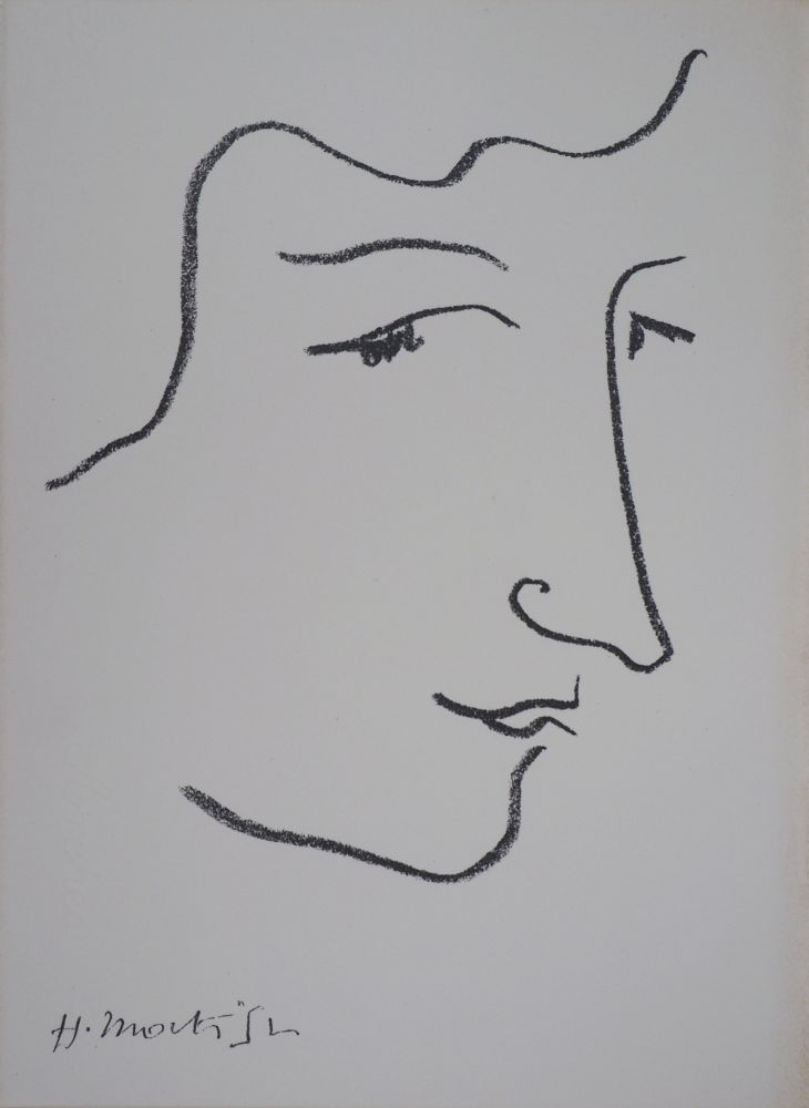 Lithographie Matisse - Portrait de profi