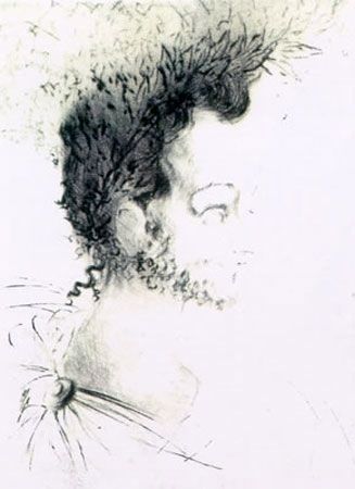 Stich Dali - Portrait de Ronsard (Portrait of Ronsard)
