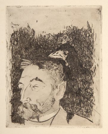 Stich Gauguin - Portrait de Stéphane Mallarmé