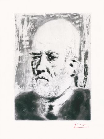 Radierung Picasso - Portrait de Vollard