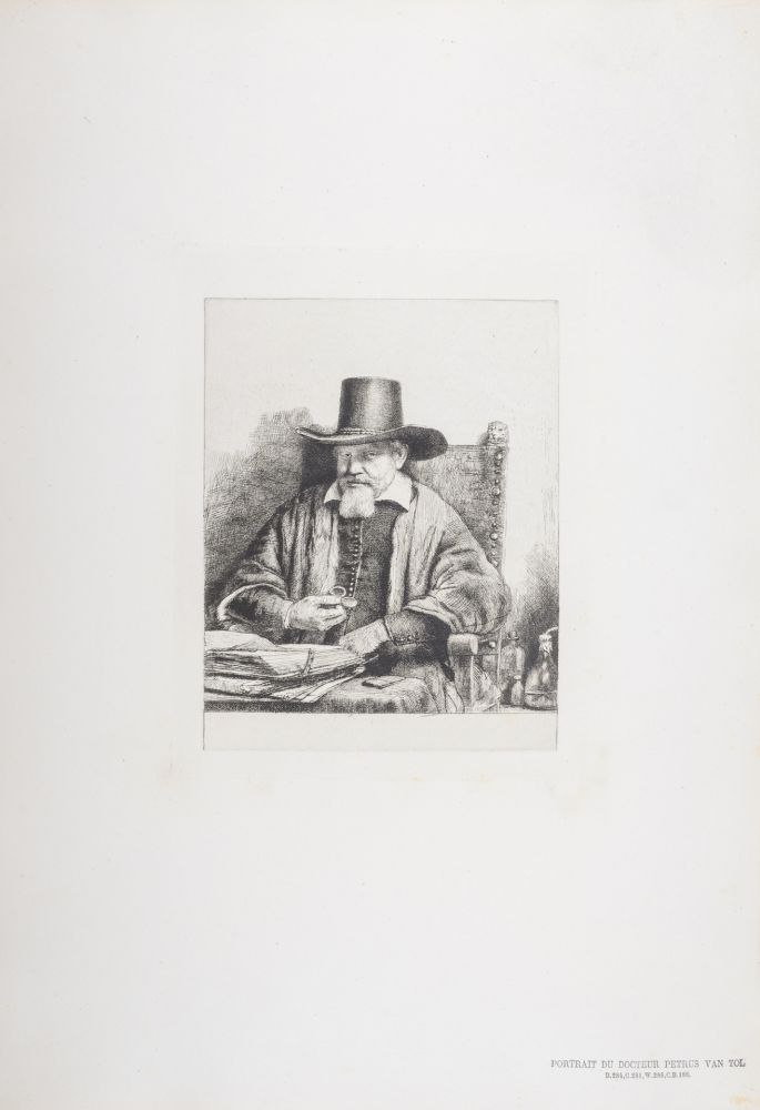 Heliogravüre Rembrandt - Portrait du Docteur Petrus Van Tol