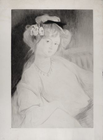 Stich Chahine - Portrait d'élégante, c. 1907
