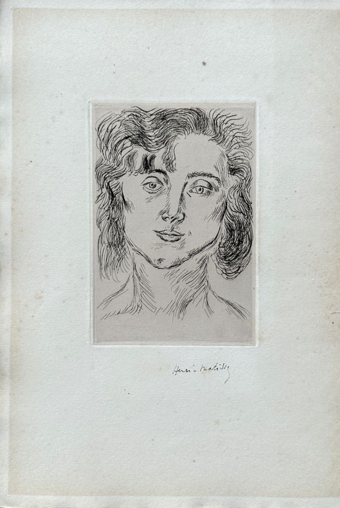 Stich Matisse - Portrait Marguerite Matisse