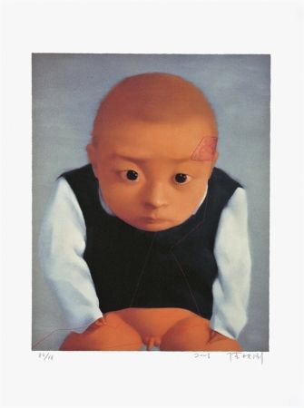 Lithographie Xiaogang - Portrait of a boy