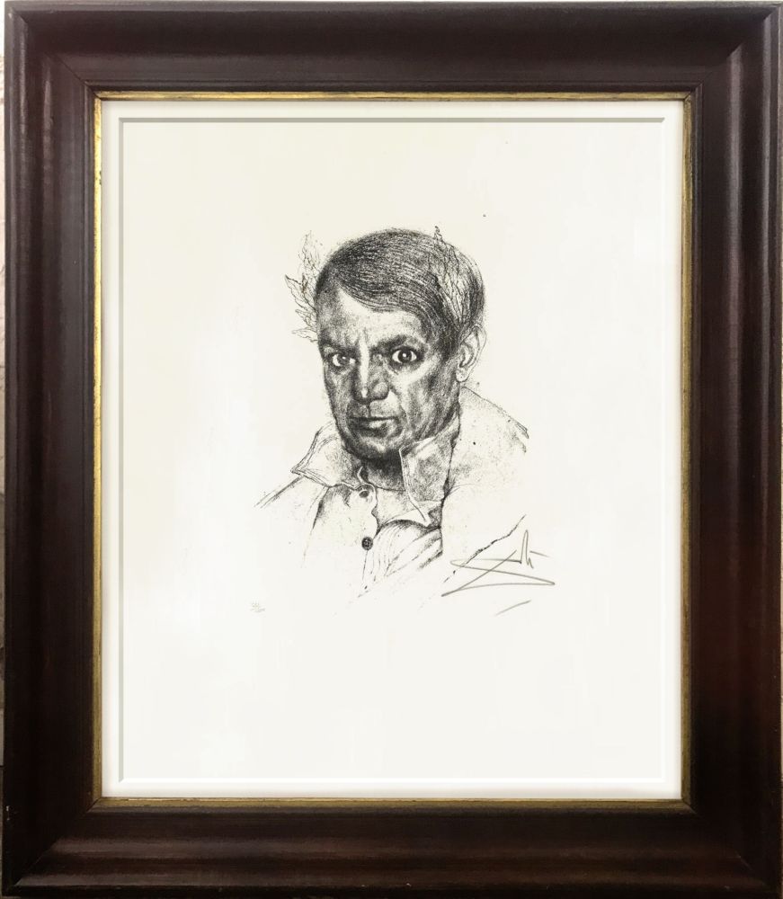 Heliogravüre Dali - Portrait of Picasso