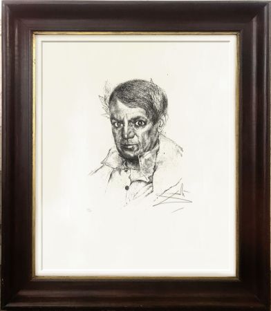 Heliogravüre Dali - Portrait of Picasso