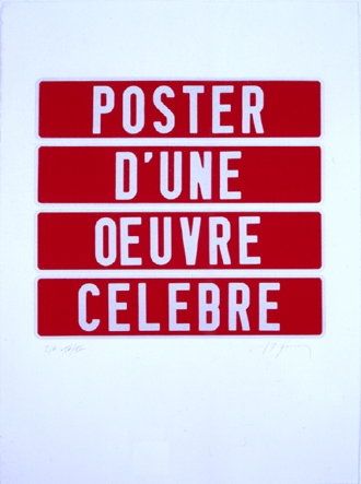 Siebdruck Ducorroy - Poster d'une oeuvre célèbre