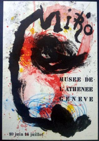 Plakat Miró - Poster for exhibition at Musée de l'Athenée Geneva