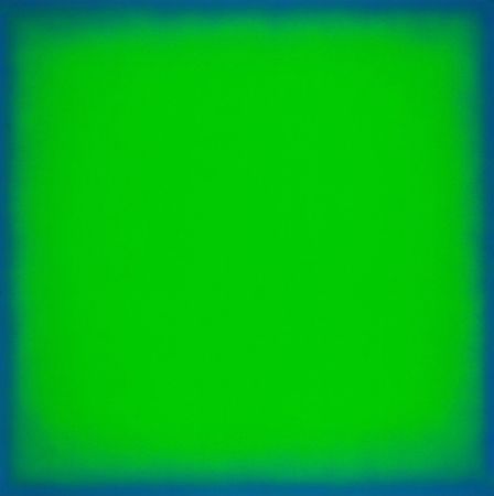 Siebdruck Yturralde - Postludio IV (Green and Blue)
