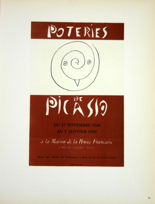 Lithographie Picasso (After) - Poteries 1948