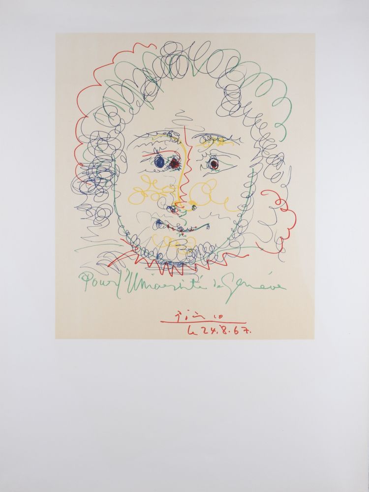 Lithographie Picasso - Pour l'Université de Genève